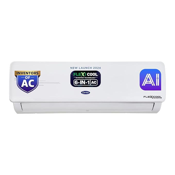 Carrier 1.5 Ton 3 Star AI Flexicool Inverter Split AC