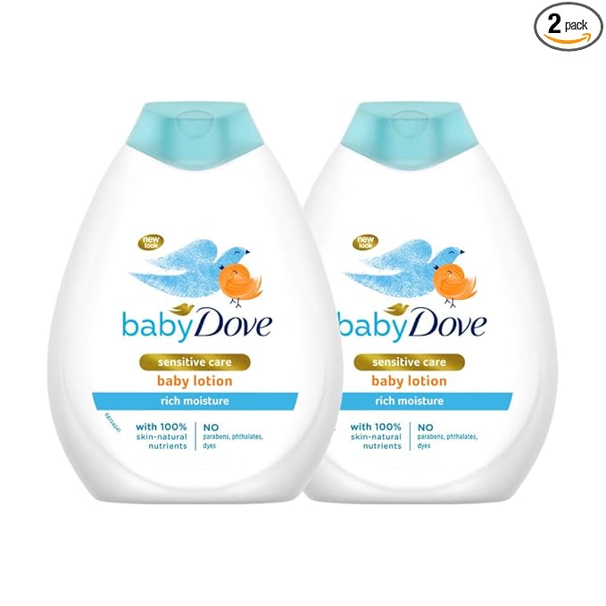Baby Dove Rich Moisture Baby Lotion, 400 ml (Pack of 2)