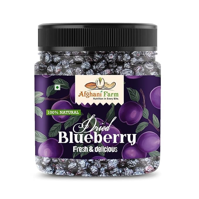 Afghani Farm Blue Berries Dried Blueberries | Vegan Healthy Dried Berries | Plant Based | Healthy and Tasty | No added preservatives | Ideal for Snacking (1kg) VG