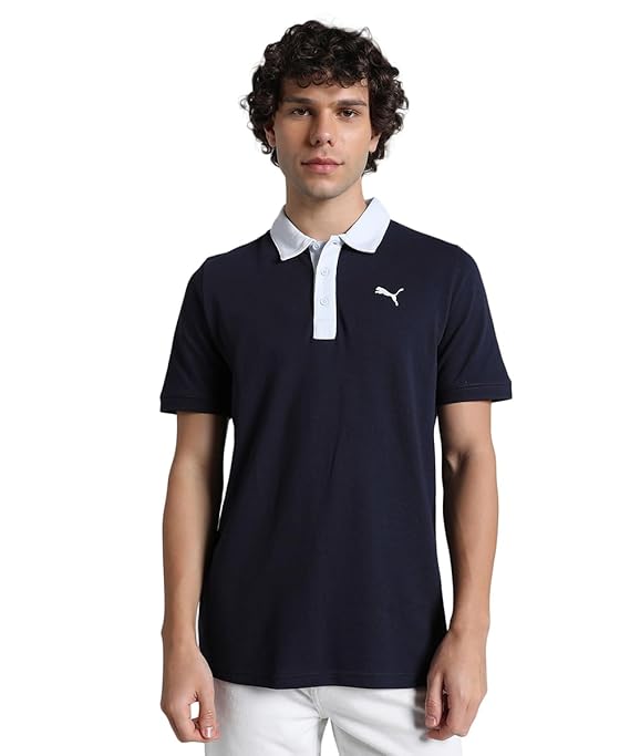 Puma Men Cotton Solid Regular Fit T-Shirt