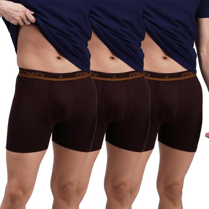 Amul Comfy Men Cotton Solid Airforce Trunk Combo Pack