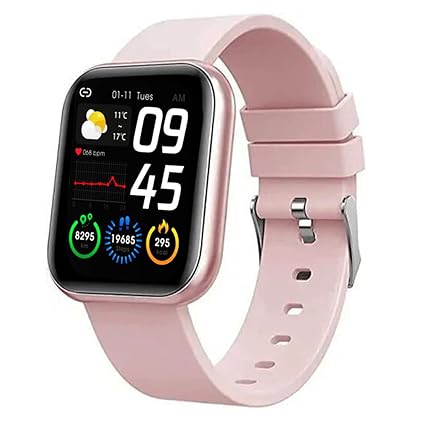 M I D116 Fitness Band Smart Watch for Men, Women, Boys, Girls, Kids Single Touch Interface, Water Resistant, Workout Modes, Quick Charge Sports Smartwatch Pink