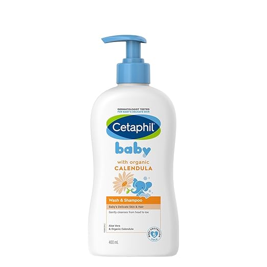 Cetaphil Baby Wash & Shampoo with Organic Calendula (400ml)