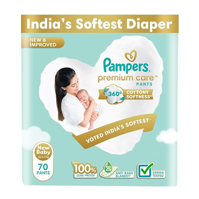 Pampers Premium Care Pant Style Diapers for Newborns and Infants
