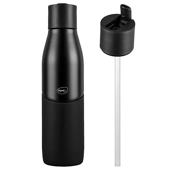 24 Hours Hot and Cold|Leak Proof|Easy to Open|Easy to use|Ideal Usage for Office Men/Women|School/College|Travel|Black