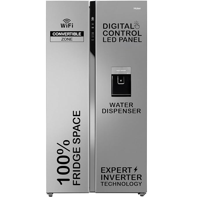 Haier 596 L Wi-Fi enabled Water Dispenser Fridge Expert Inverter Technology