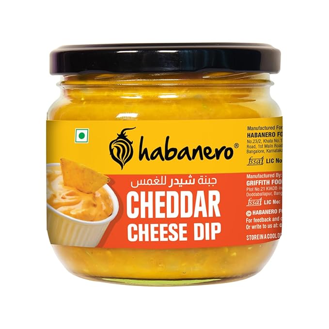 Cheddar Cheese Dip 300g | habanero foods | Perfect Spread for Snacks, Chips, and Veggies | Delicious Cheese Dip & Spread for Parties and Gatherings