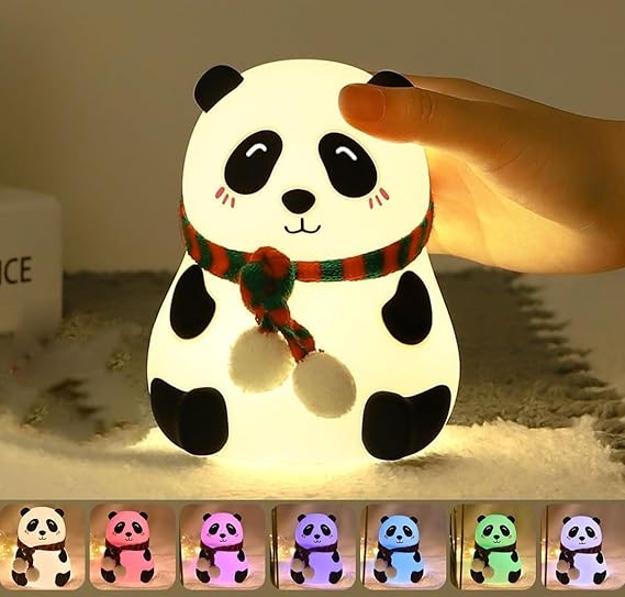 Desidiya Touch Silicone Panda Light Night Light for Kids, Girls & Boys | Cute Bedroom Decor for Women | Valentine Special