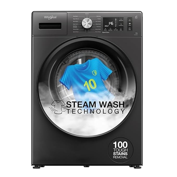 Whirlpool 8 Kg 5 Star Inverter Front Load Fully Automatic Washing Machine with In-Built Heater
