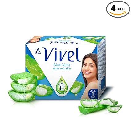 Vivel Aloe Vera Grade 1 Bathing Soap for Soft Glowing skin