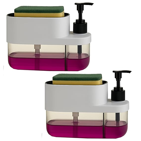 BENAVJI 3 in 1 Liquid soap Dispenser for Kitchen Sink Accessories