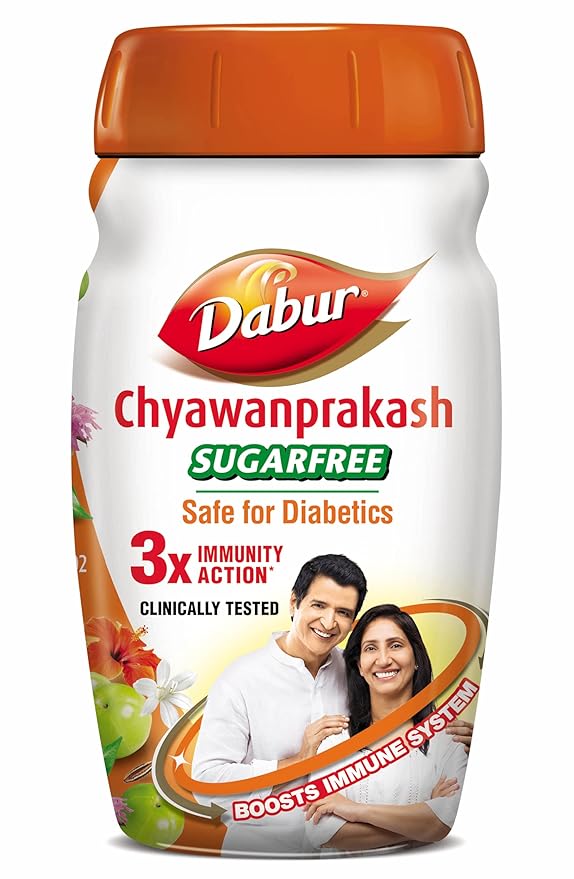 Dabur Chyawanprakash Sugarfree powder: Clinically Tested Safe for Diabetics |Boosts Immunity |helps Build Strength and Stamina - 900gm