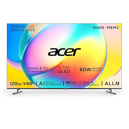 Acer 164 cm (65 inches) Super Series 4K Ultra HD Smart QLED Google TV