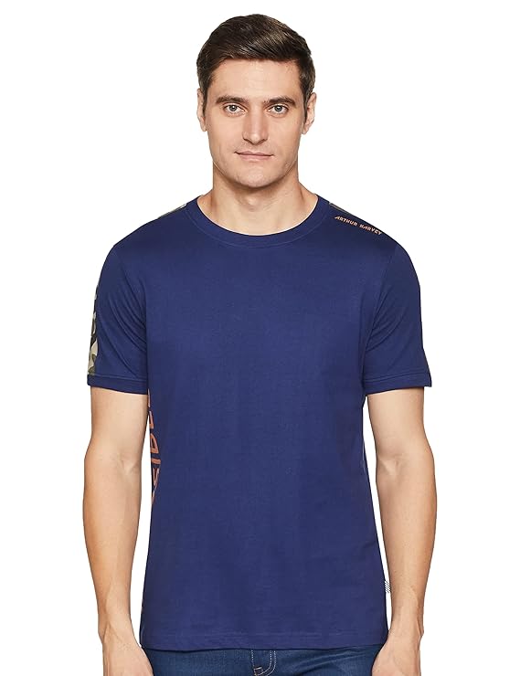 Amazon Brand - Arthur Harvey Men's Graphic Regular Fit T-Shirt