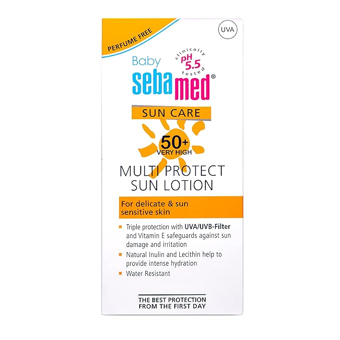 Baby Sebamed Sun Lotion|pH 5.5|Triple Protection from UV rays|Water & Sweat resistant|200 ml
