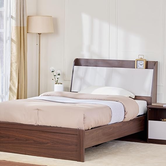 Home Centre My Bed Tulip Teen Bed with Headboard Storage - Brown