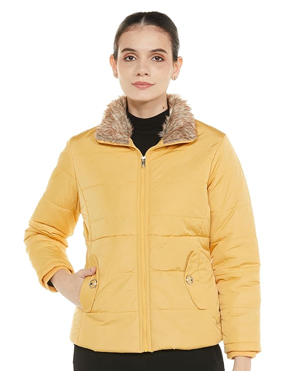 Qube By Fort Collins Women's Polyester Standard Length Parka Coat