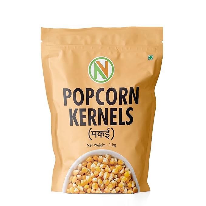 NatureVit Popcorn Kernels 1 Kg | Enjoy Theatre-Style Popcorn at Home