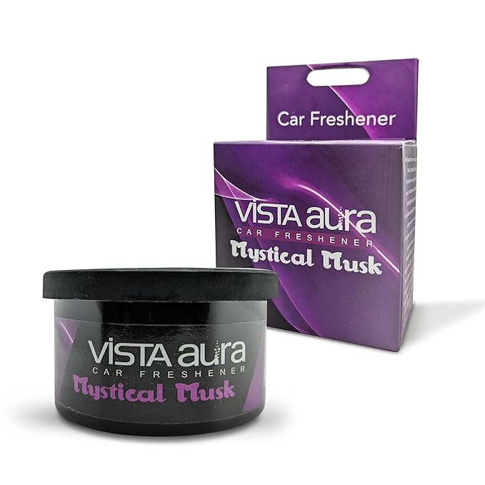 Vista Mystical Musk Car Air Freshener 40 g, Long-Lasting & Refreshing Fragrance to Freshen Up Your Car Odor Eliminator & Car Accessories