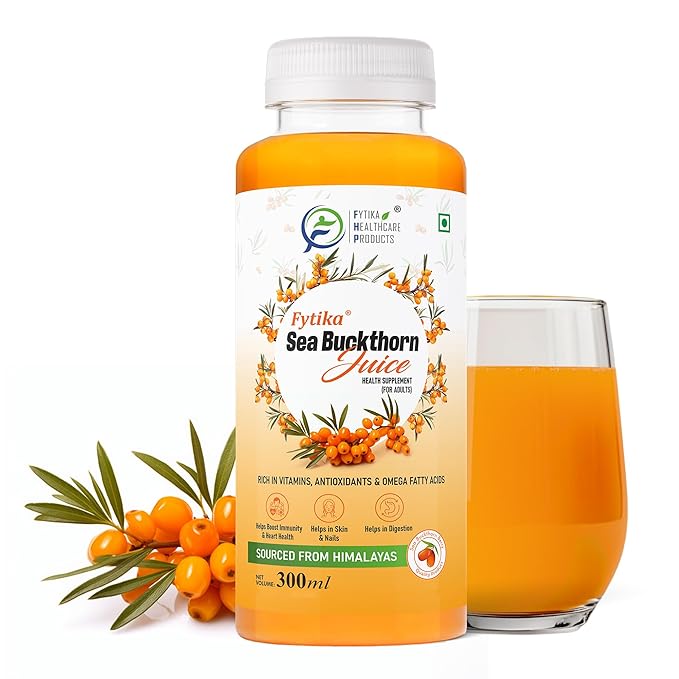Fytika Himalayan Seabuckthorn Berry Juice 300ml | Rich in Omega 3, 6, 7, 9 & Vitamin C