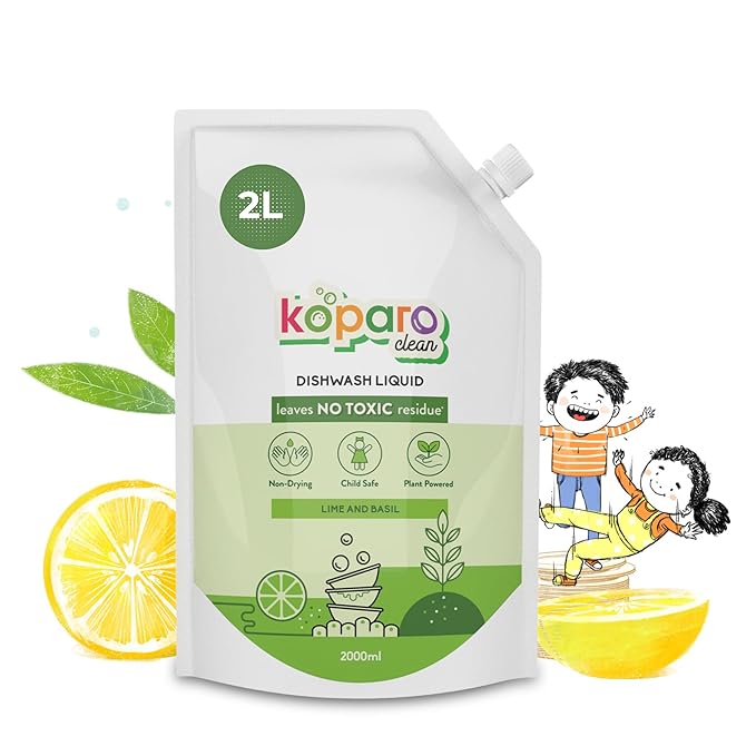 Koparo Organic Dishwash Liquid | 2 Litres | Eco-Friendly & Natural