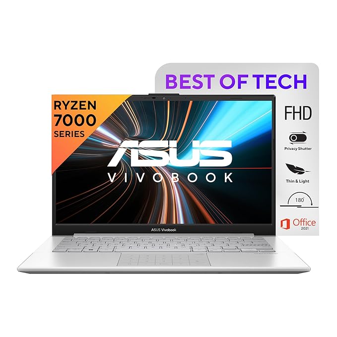 ASUS Vivobook Go 14 AMD Ryzen 3 Laptop, Thin and Light, Excellent Battery Life
