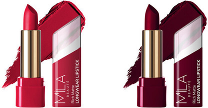MILA BEAUT Matte Longwear Lipstick Combo For Woman|Up To 8 Hrs Stay|Enriched With Vitamin E (Lady Danger, In Demand, 8.4 g)