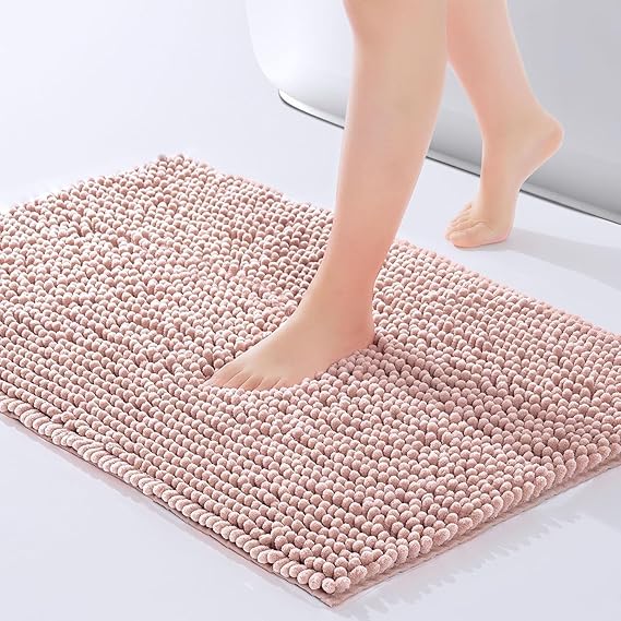 RUGS WORLD Super Soft Microfiber Striped Rectangle Shaped Anti-Skid Door Mats for Home/Bathroom Mat/Bedroom/Kitchen/Floor Mat