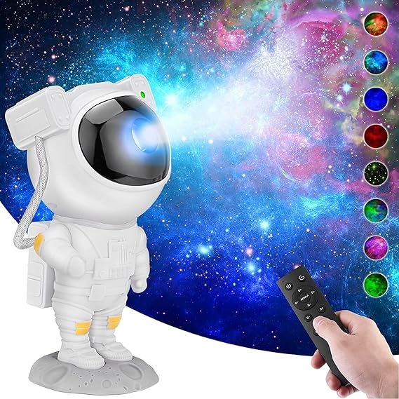 Desidiyau00ae Astronaut Light Projector 360 Galaxy Star Projector with Timer & Remote Control, Ideal for Bedroom Ceiling, Home Decor, and Parties (Corded Electric)