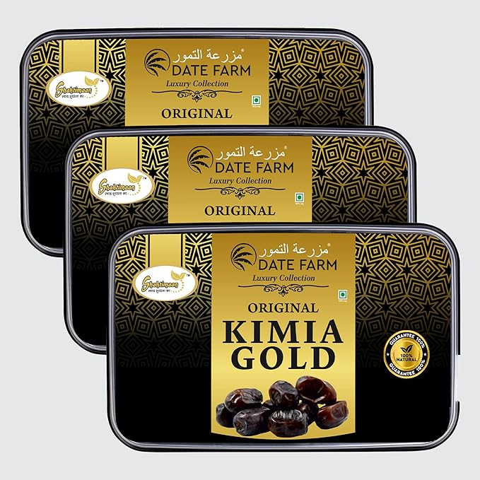 DATE FARM Kimia Dates Wet, Original Kimia, 100% Natural, Arabian Dates, Khajur, Boosts Immunity, No Added Sugar, Gluten-Free, 1.5 kg, Fresh