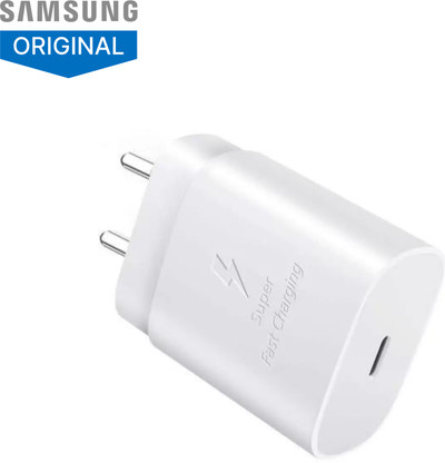 SAMSUNG Original 25W, Type C Power Adaptor compatible for all Samsung Devices (Super Fast Charge 3.0) (White)