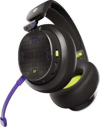 Skullcandy PLYR Multi-Platform Gamming Headphone 50mm Driver,AI Mic, for Xbox, PS and PC Bluetooth (Digi Black, On the Ear)