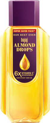 BAJAJ Almond Drops with 6X Vitamin E Nourishment for 2X Hairfall Reduction Hair Oil (725 ml)