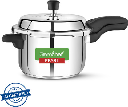 Greenchef Pearl 5 L Outer Lid Induction Bottom Pressure Cooker (Stainless Steel)