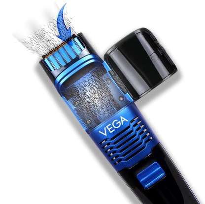 VEGA Smart Series Vacuum Beard Trimmer, (VHTH-28) Trimmer 60 min Runtime 10 Length Settings (Black)
