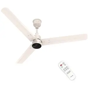Polycab Wizzy Plus 1200mm 5-Star BLDC, Remote Ceiling fan for Living Room| 55% Energy Saving, 100% Copper, High Air Delivery, Reversible & Timer | 3+1 yr WarrantyBeige Rosegold