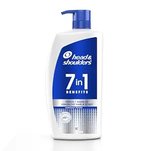 Head & Shoulders 7in1 Anti-dandruff Shampoo | Multi-action formula | Complete Solution for unhealthy scalp | 7 benefits for Men and Women, 1000ml