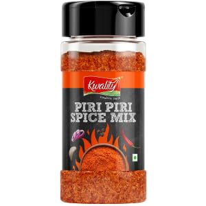 Kwality Piri Piri Mix 45g | Spicy & Tangy Seasoning in Glass Jar | Premium Blend