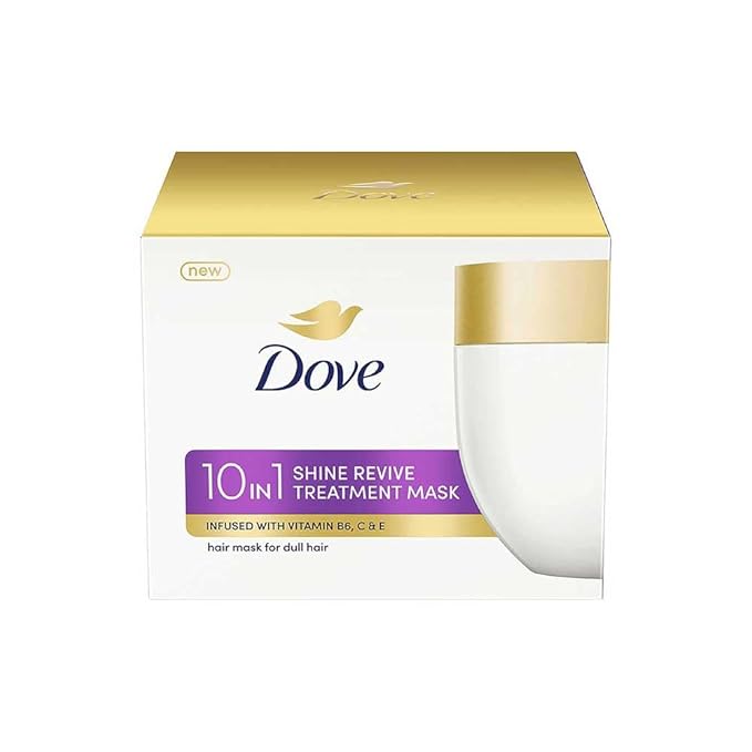 Dove Shine Revive Treatment Hair Mask For Damaged Hair With Bio Protein Care Sulphate & Paraben Free 300 ML