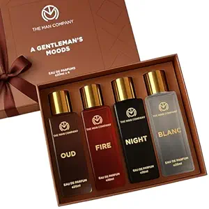 The Man Company Perfume Gift Set for Men 4 X 20ml | Premium Long-Lasting Fragrance EDP - A Gentleman's Moods for Party, Office, Outing and Date