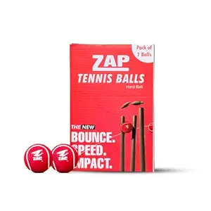 ZAP Supertuff Hard Tennis Cricket Ball Red Pack of 2