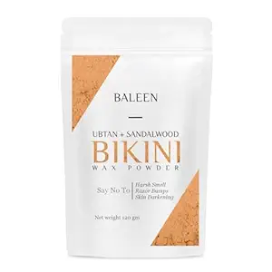 BALEEN Bikini Wax P-Owder Women | Wax Powder For Hair Removal With Ubtan & Sandalwood