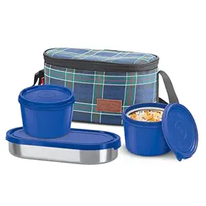 Milton Decker Lunch Box with Insulated Fabric Jacket, 3 Containers