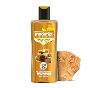 Medimix Ayurvedic Body wash, Sandal With Eladi Oil For Clear, Glowing And Tan-Free Skin 250ml + 50ml