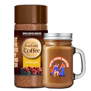 Toffee Coffee Roasters | Ethiopia Specialty Instant Coffee With Free Mason Jar