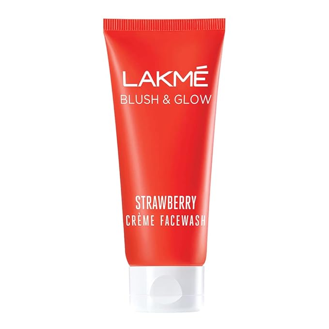 LAKM Strawberry Creme Face Wash 100 g - Best Strawberry Creme Face Wash