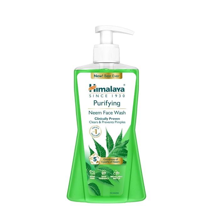 Himalaya Purifying Neem Face Wash | Clears and Prevents Pimples & Acne | 400 ml