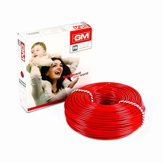 GM Flame Retardant Wire - 6 Sq mm (45 m, Red)