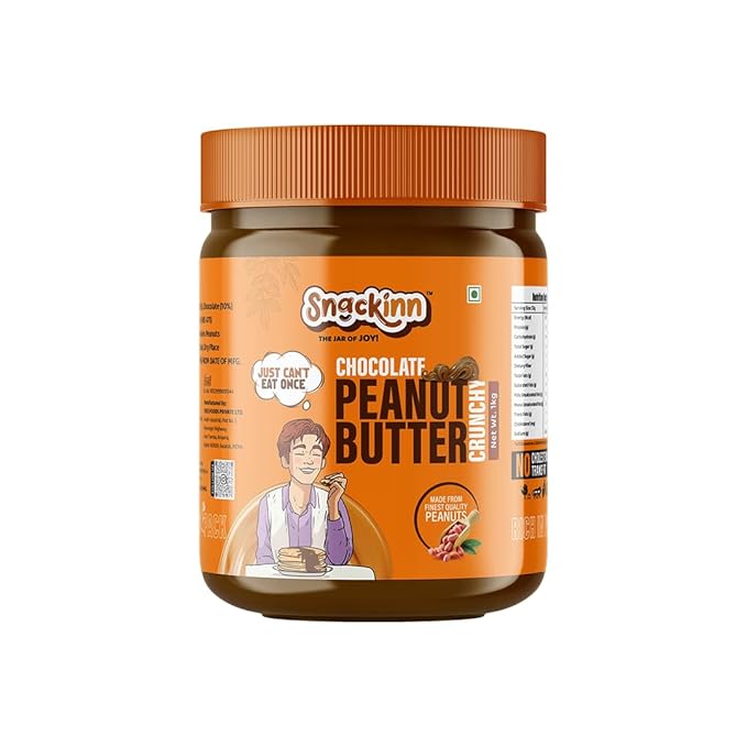Snackinn Peanut Butter Smooth & Crunchy for Muscle Growth