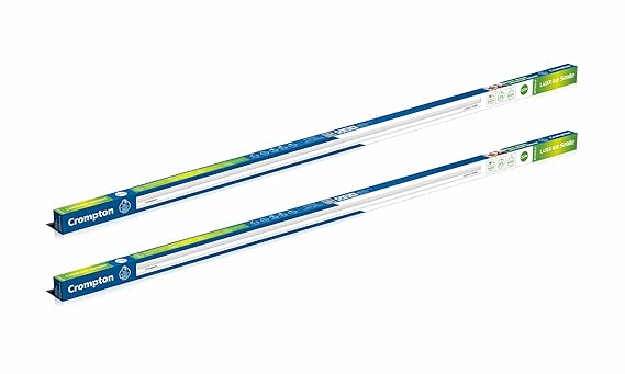 Crompton Laser Ray Smile 20W LED Batten | Energy Efficient Batten for Home | Warm White (6500K) (Pack of 2)